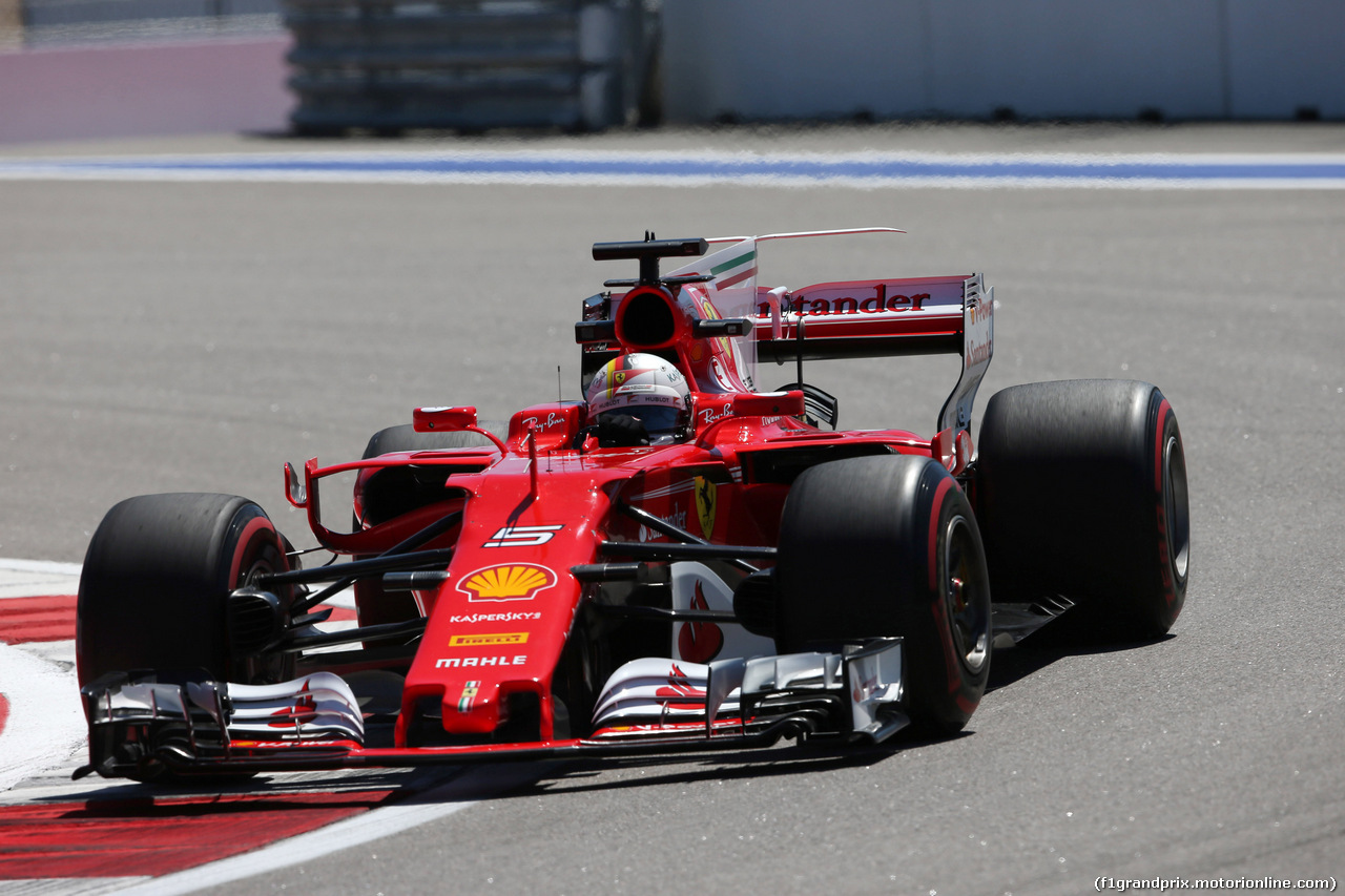 GP RUSSIA, 28.04.2017 - Prove Libere 1, Sebastian Vettel (GER) Ferrari SF70H