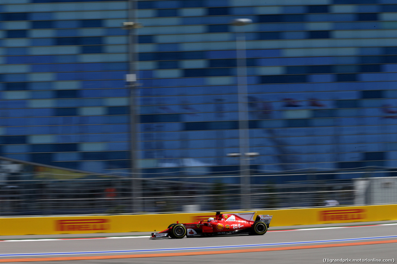 GP RUSSIA, 28.04.2017 - Prove Libere 1, Sebastian Vettel (GER) Ferrari SF70H