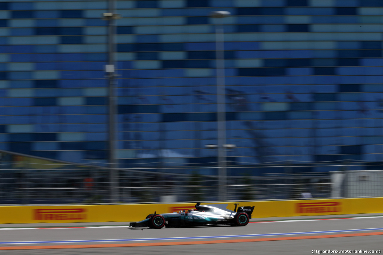 GP RUSSIA, 28.04.2017 - Prove Libere 1, Lewis Hamilton (GBR) Mercedes AMG F1 W08