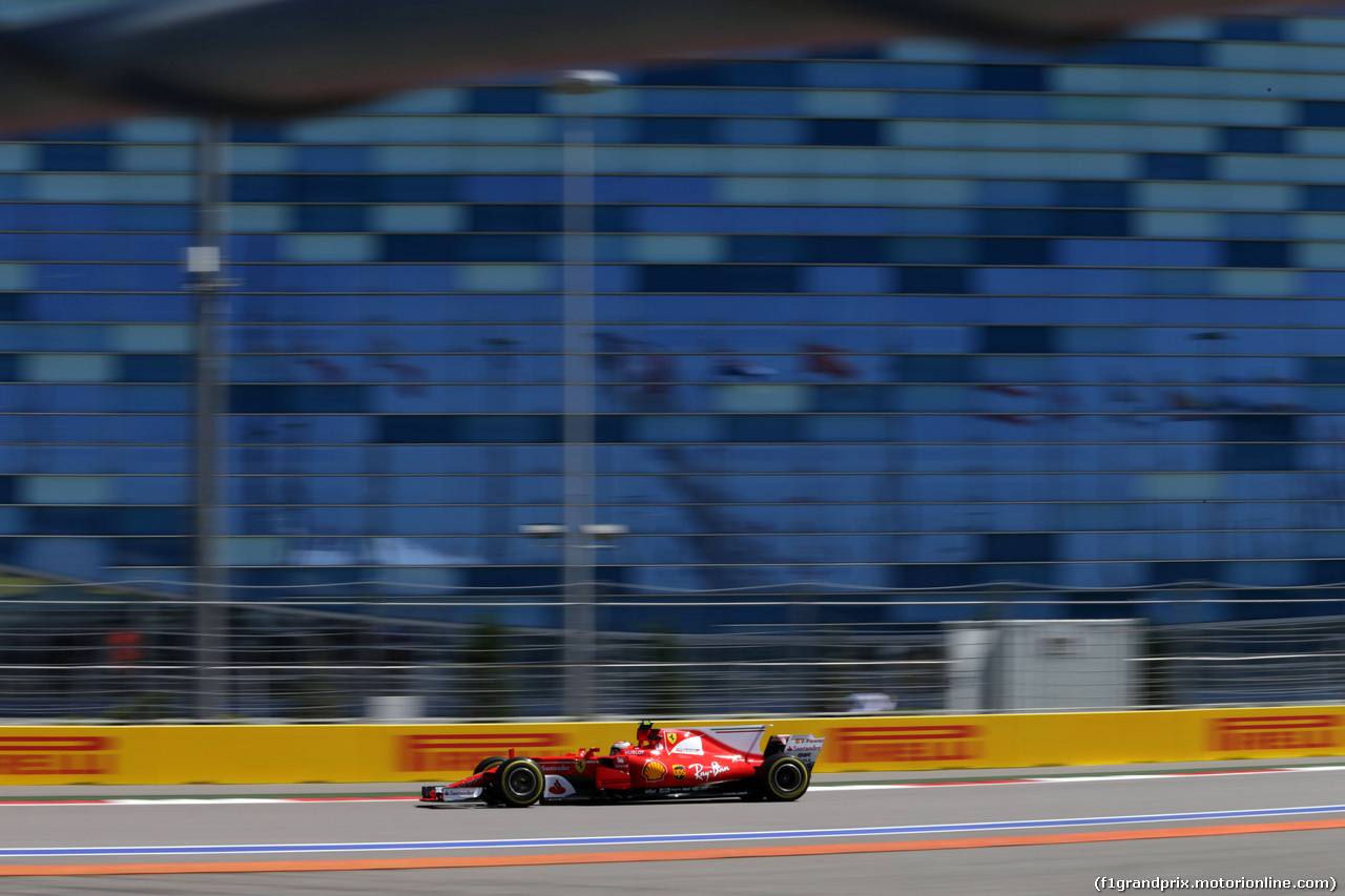 GP RUSSIA, 28.04.2017 - Prove Libere 1, Kimi Raikkonen (FIN) Ferrari SF70H