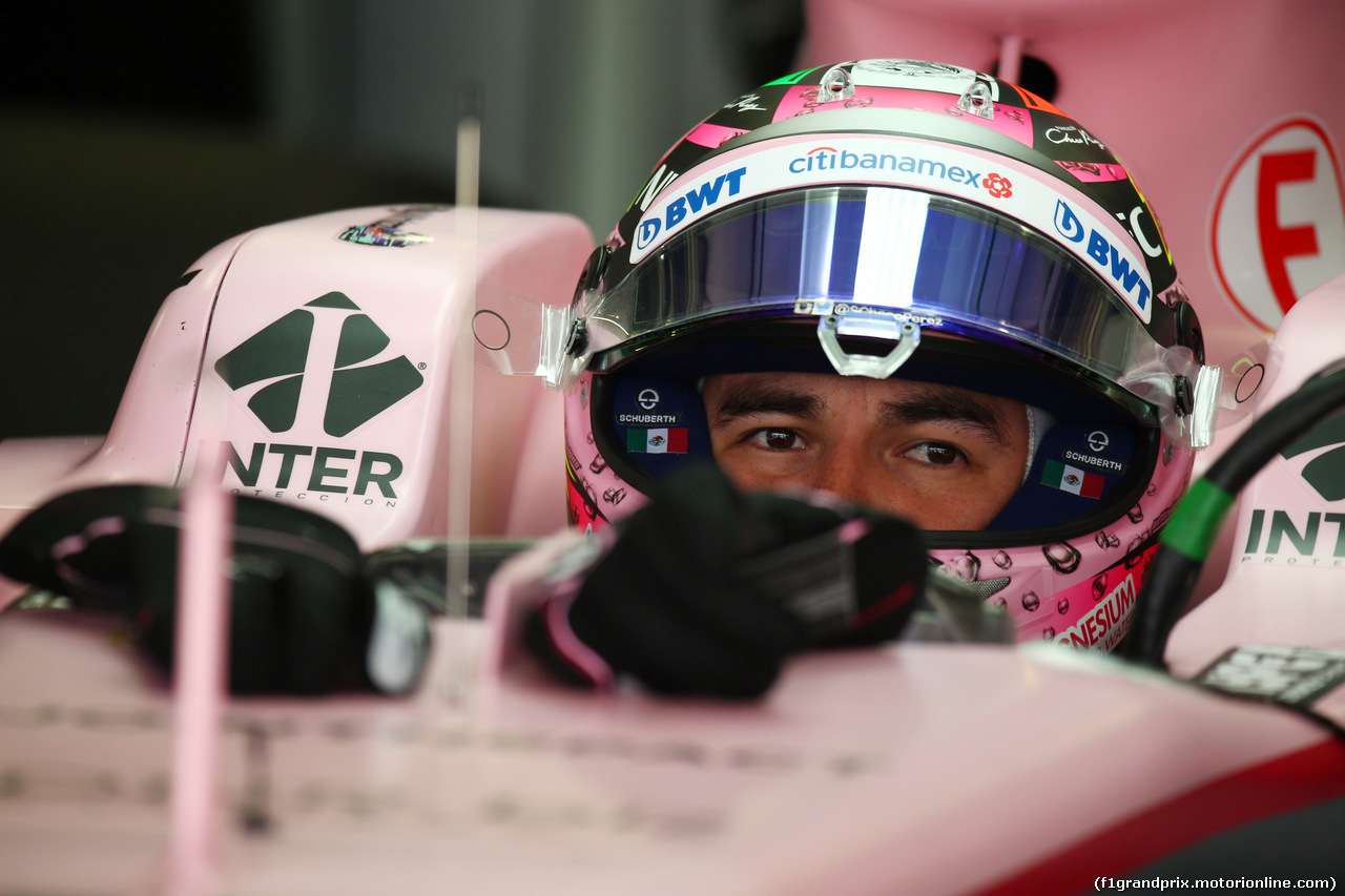 GP RUSSIA, 28.04.2017 - Prove Libere 1, Sergio Perez (MEX) Sahara Force India F1 VJM010