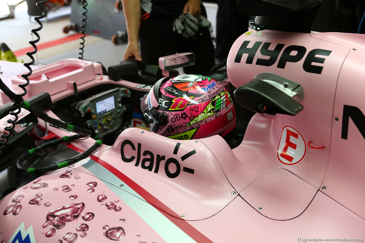 GP RUSSIA, 28.04.2017 - Prove Libere 1, Sergio Perez (MEX) Sahara Force India F1 VJM010