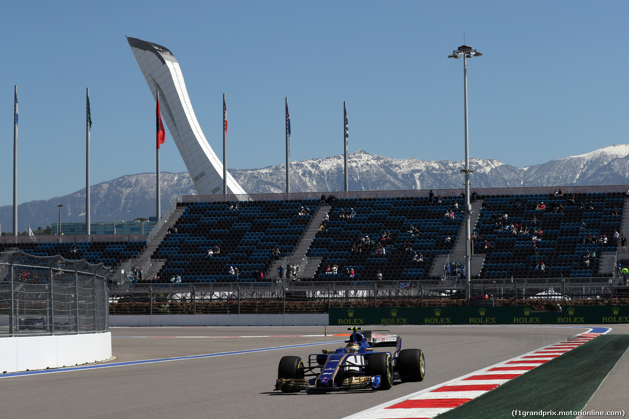 GP RUSSIA, 28.04.2017 - Prove Libere 1, Pascal Wehrlein (GER) Sauber C36