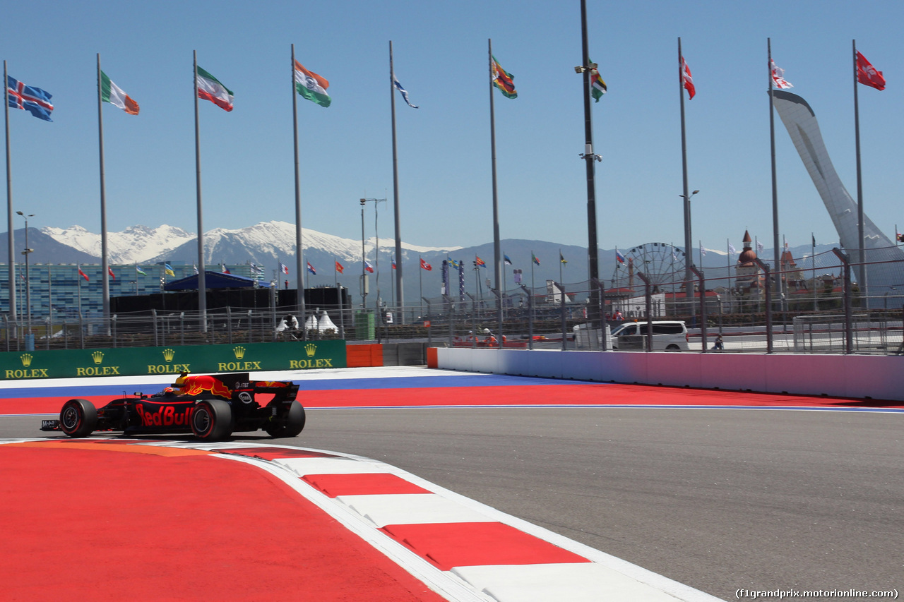 GP RUSSIA, 28.04.2017 - Prove Libere 1, Max Verstappen (NED) Red Bull Racing RB13