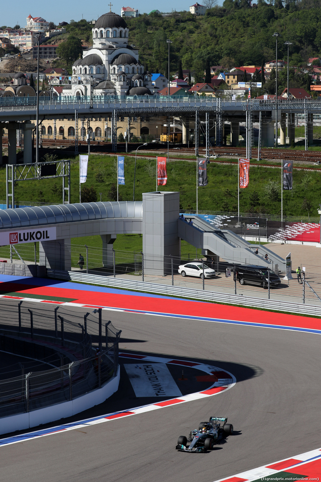 GP RUSSIA, 28.04.2017 - Prove Libere 2, Lewis Hamilton (GBR) Mercedes AMG F1 W08