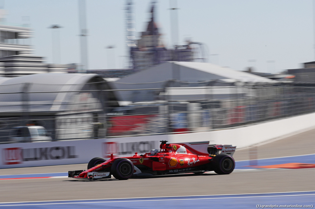 GP RUSSIA, 28.04.2017 - Prove Libere 2, Sebastian Vettel (GER) Ferrari SF70H