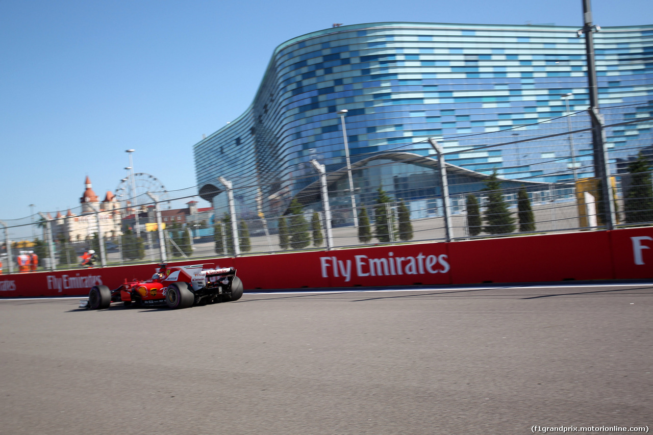 GP RUSSIA, 28.04.2017 - Prove Libere 2, Sebastian Vettel (GER) Ferrari SF70H