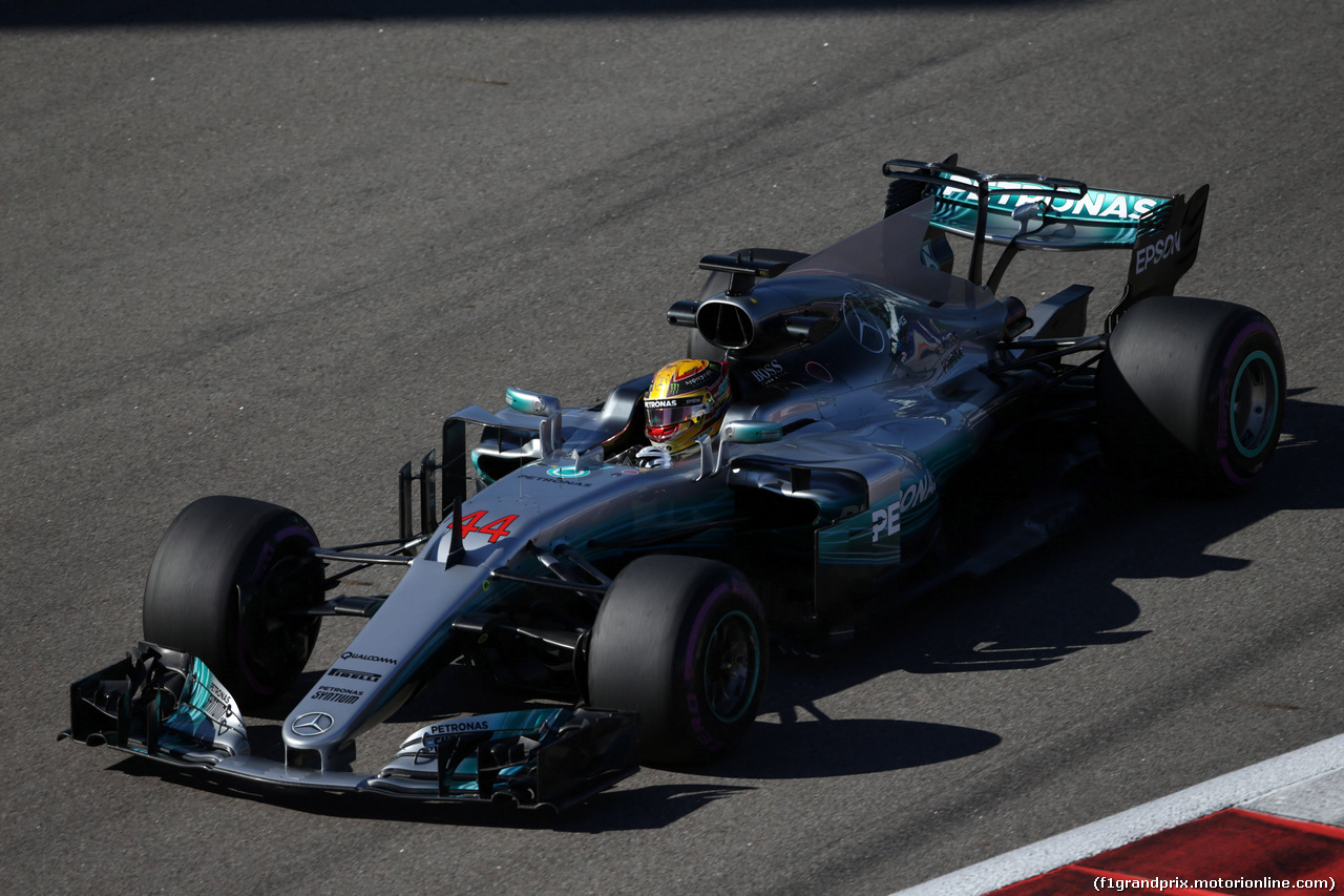 GP RUSSIA, 28.04.2017 - Prove Libere 2, Lewis Hamilton (GBR) Mercedes AMG F1 W08