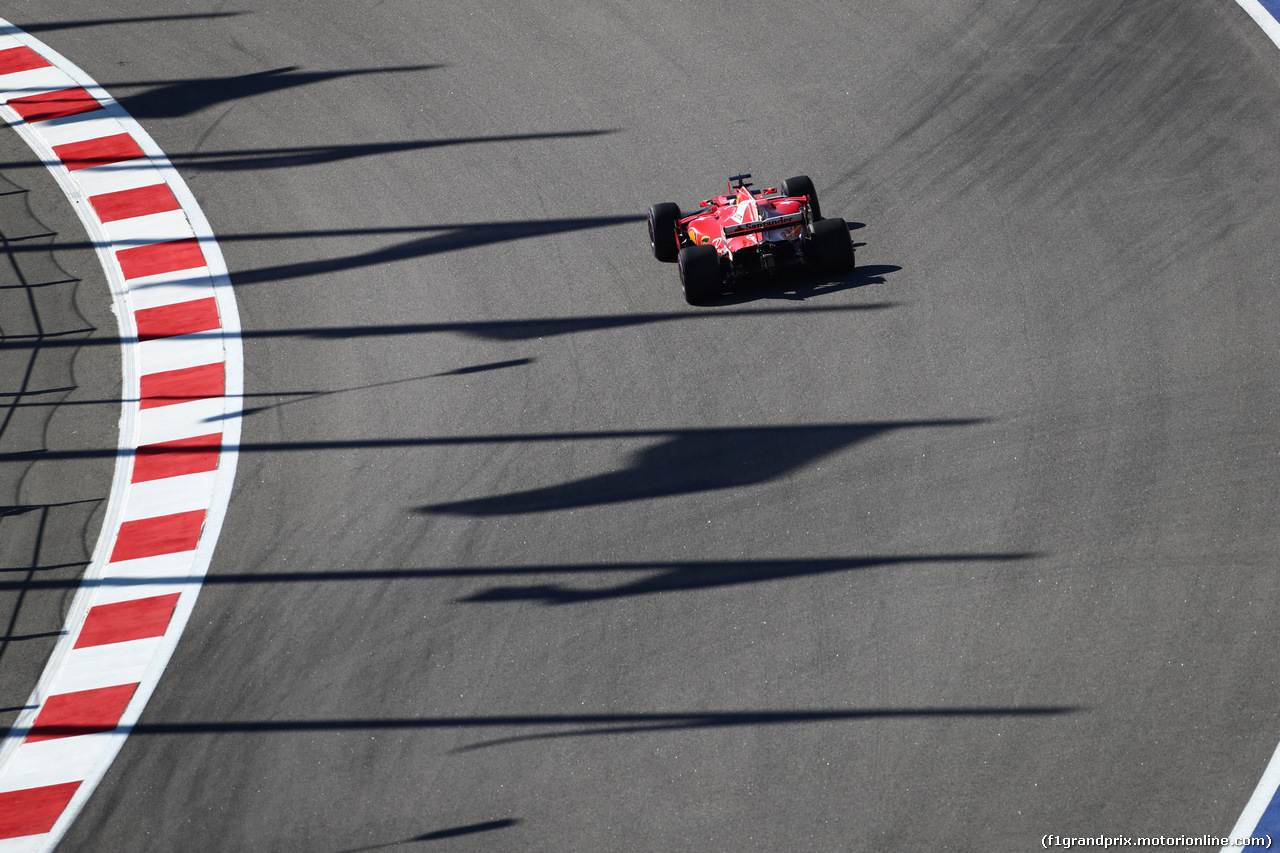 GP RUSSIA, 28.04.2017 - Prove Libere 2, Sebastian Vettel (GER) Ferrari SF70H