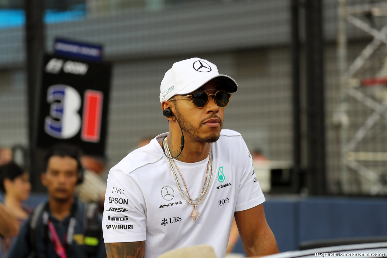 GP SINGAPORE, 17.09.2017 - Lewis Hamilton (GBR) Mercedes AMG F1 W08