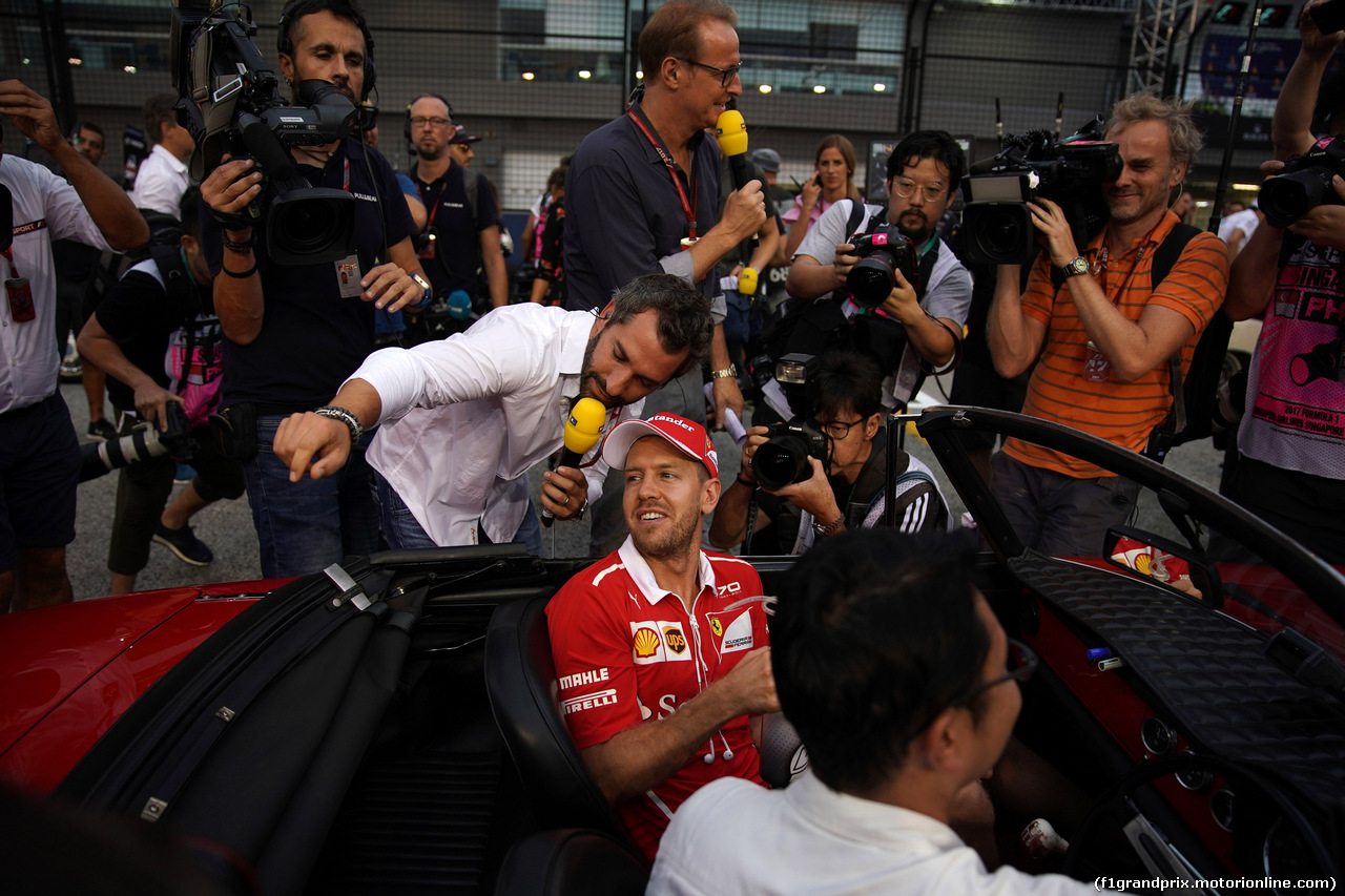 GP SINGAPORE, 17.09.2017 - Sebastian Vettel (GER) Ferrari SF70H