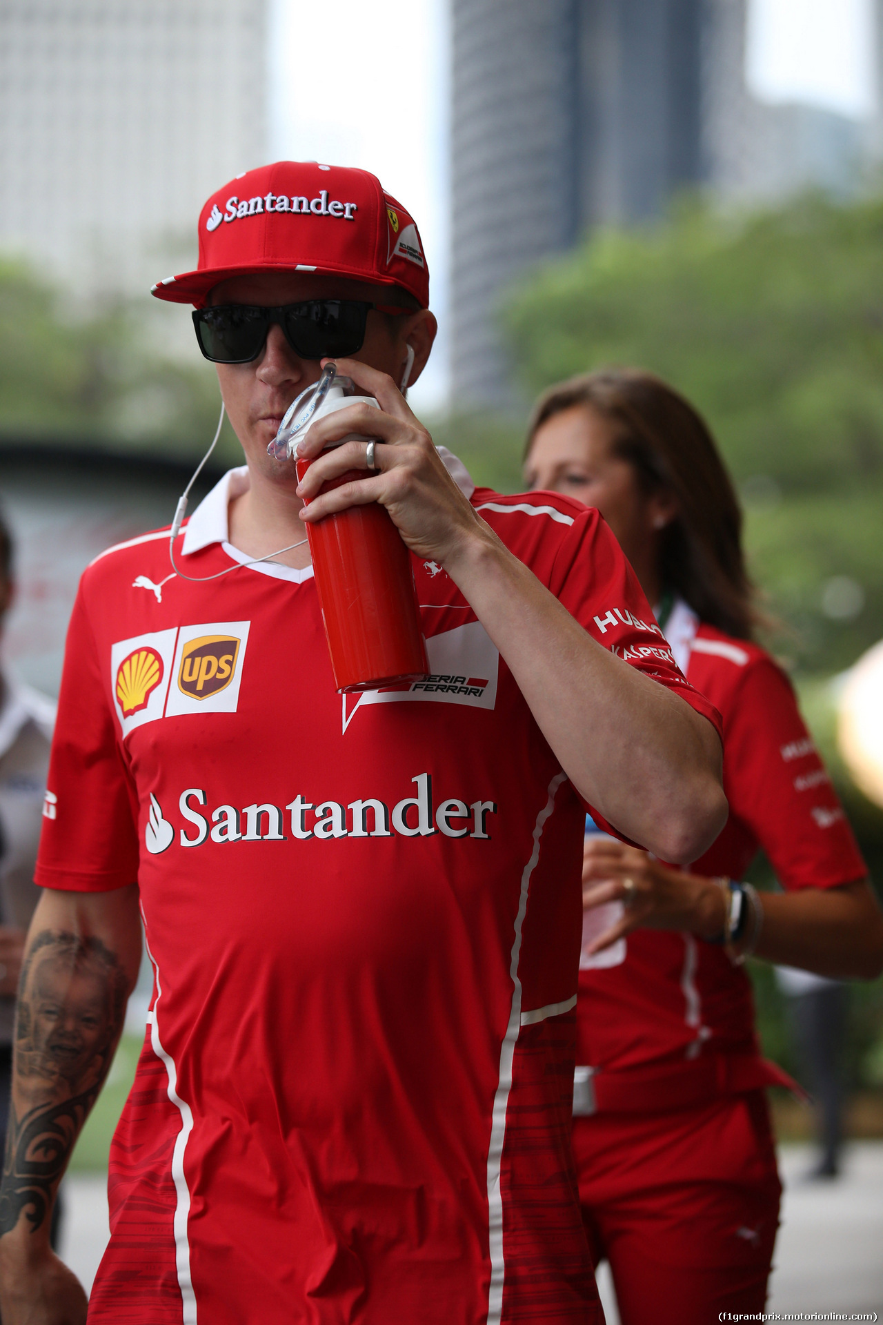 GP SINGAPORE, 17.09.2017 - Kimi Raikkonen (FIN) Ferrari SF70H