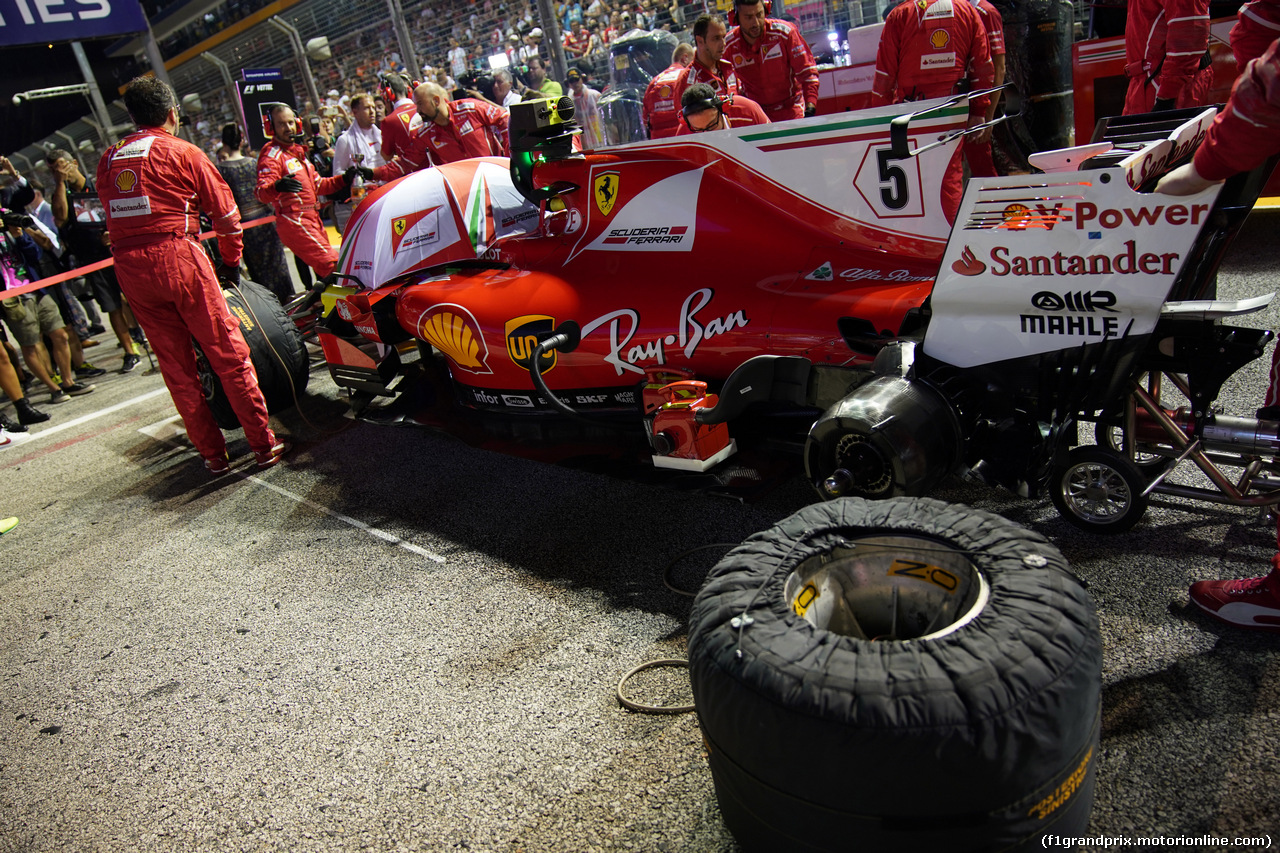 GP SINGAPORE, 17.09.2017 - Gara, Sebastian Vettel (GER) Ferrari SF70H