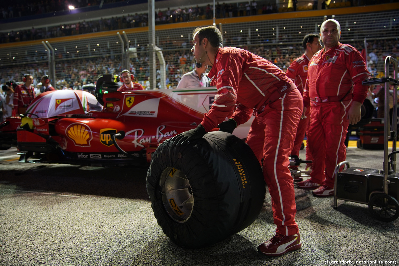 GP SINGAPORE, 17.09.2017 - Gara, Sebastian Vettel (GER) Ferrari SF70H
