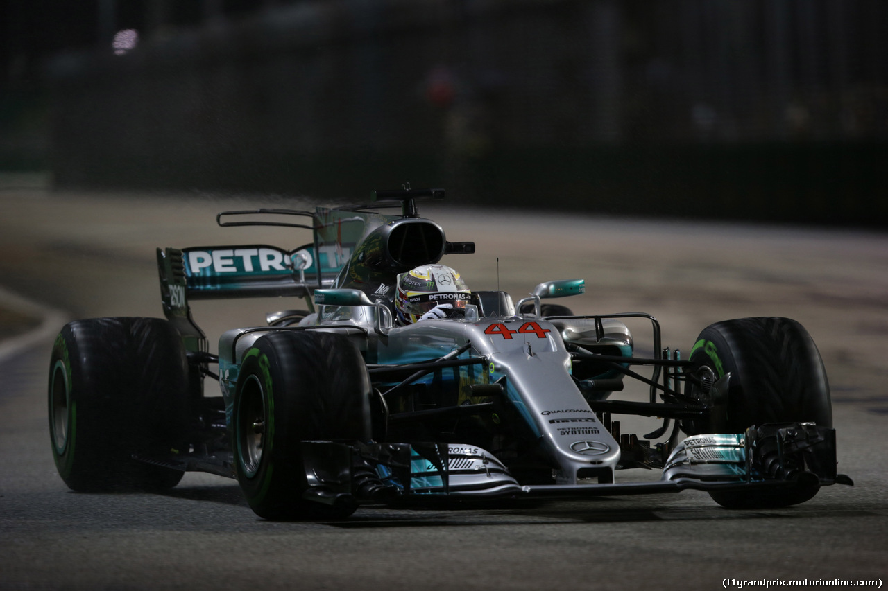 GP SINGAPORE, 17.09.2017 - Gara, Lewis Hamilton (GBR) Mercedes AMG F1 W08