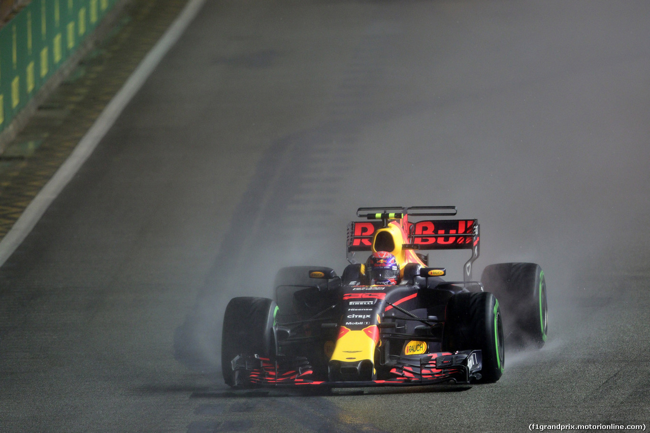 GP SINGAPORE, 17.09.2017 - Gara, Max Verstappen (NED) Red Bull Racing RB13