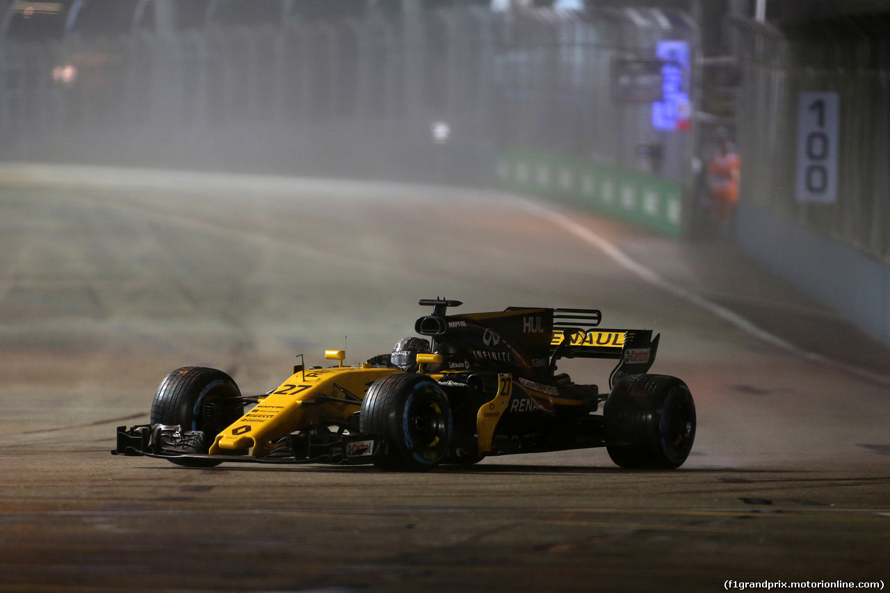 GP SINGAPORE, 17.09.2017 - Gara, Nico Hulkenberg (GER) Renault Sport F1 Team RS17