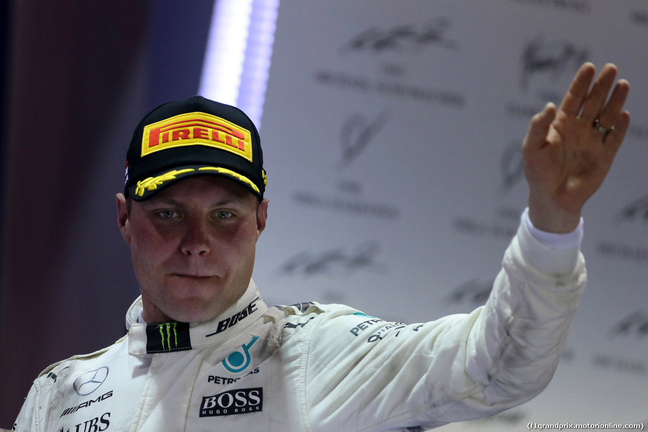 GP SINGAPORE, 17.09.2017 - Gara, 3rd place Valtteri Bottas (FIN) Mercedes AMG F1 W08