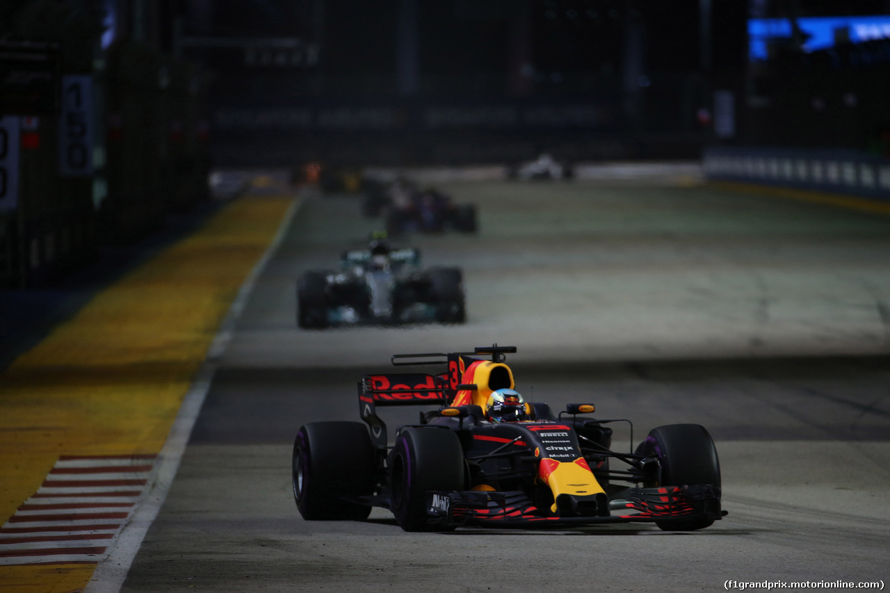 GP SINGAPORE, 17.09.2017 - Gara, Daniel Ricciardo (AUS) Red Bull Racing RB13