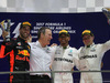 GP SINGAPORE, 17.09.2017 - Gara, 2nd place Daniel Ricciardo (AUS) Red Bull Racing RB13, Lewis Hamilton (GBR) Mercedes AMG F1 W08 vincitore e 3rd place Valtteri Bottas (FIN) Mercedes AMG F1 W08