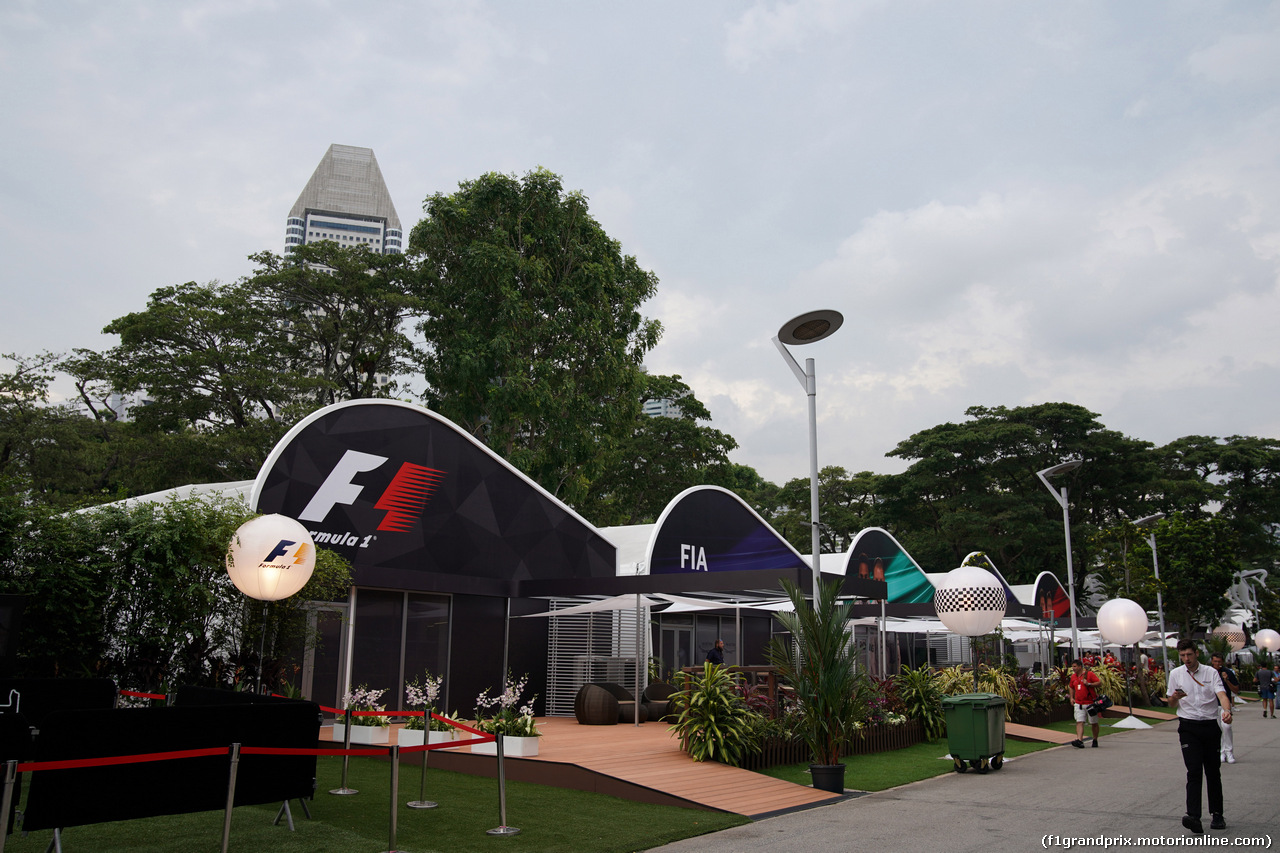 GP SINGAPORE, 14.09.2017 - The paddock