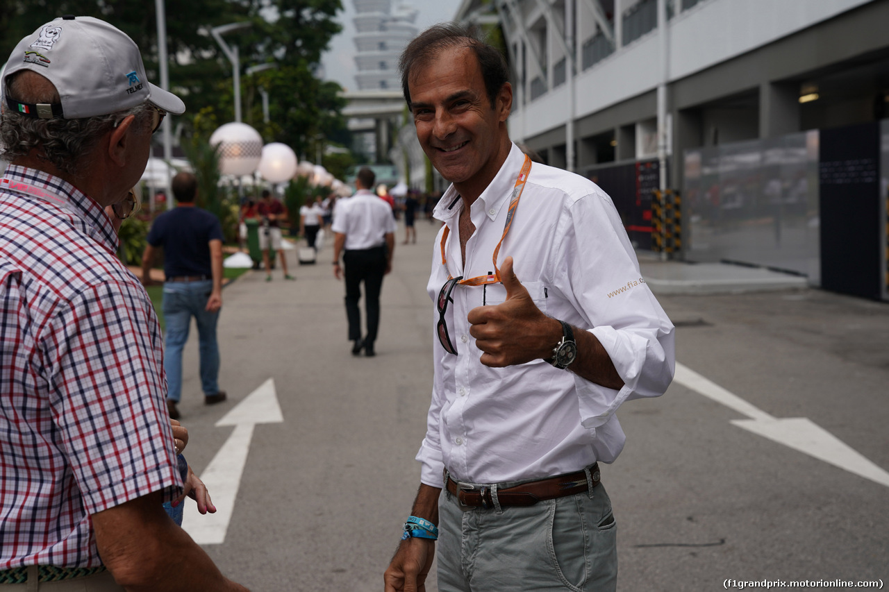GP SINGAPORE, 14.09.2017 - Emanuele Pirro (ITA), FIA Steward