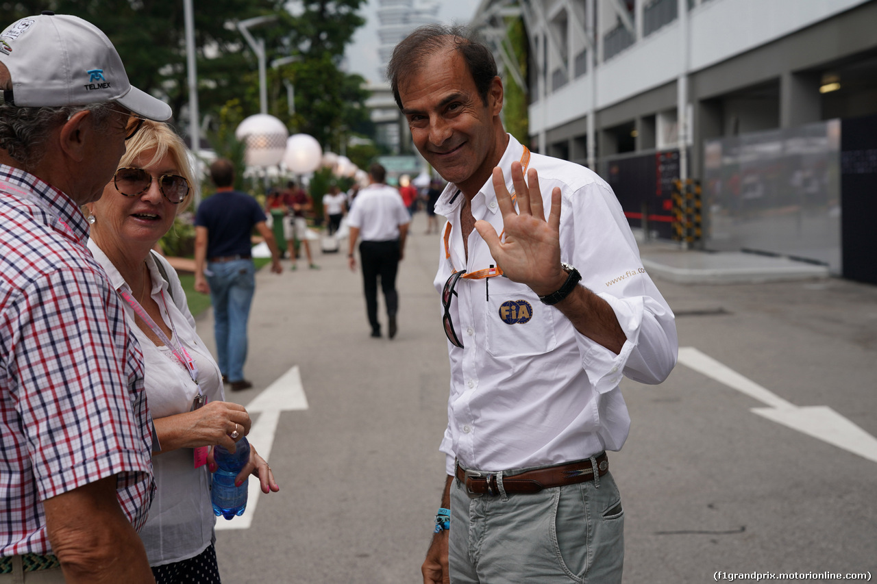 GP SINGAPORE, 14.09.2017 - Emanuele Pirro (ITA), FIA Steward