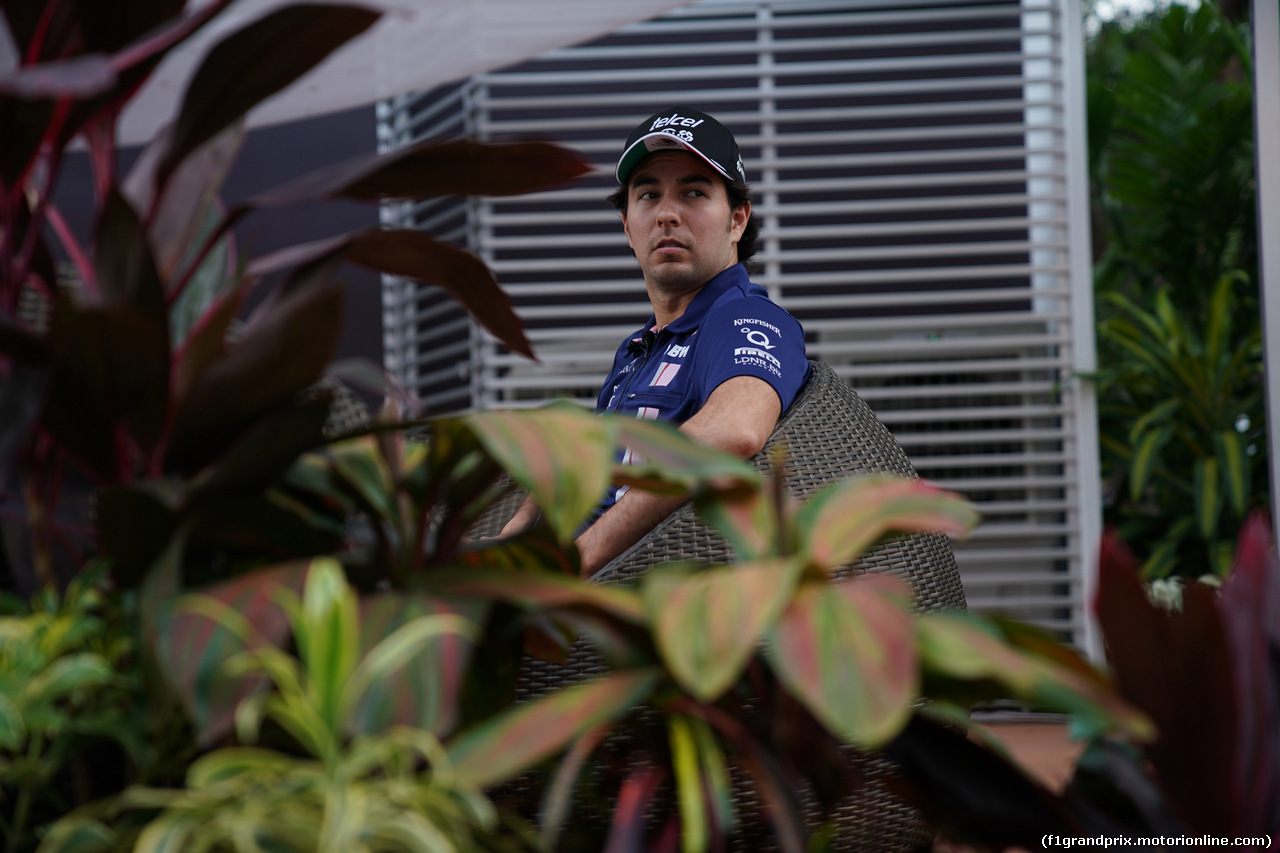 GP SINGAPORE, 14.09.2017 - Sergio Perez (MEX) Sahara Force India F1 VJM010
