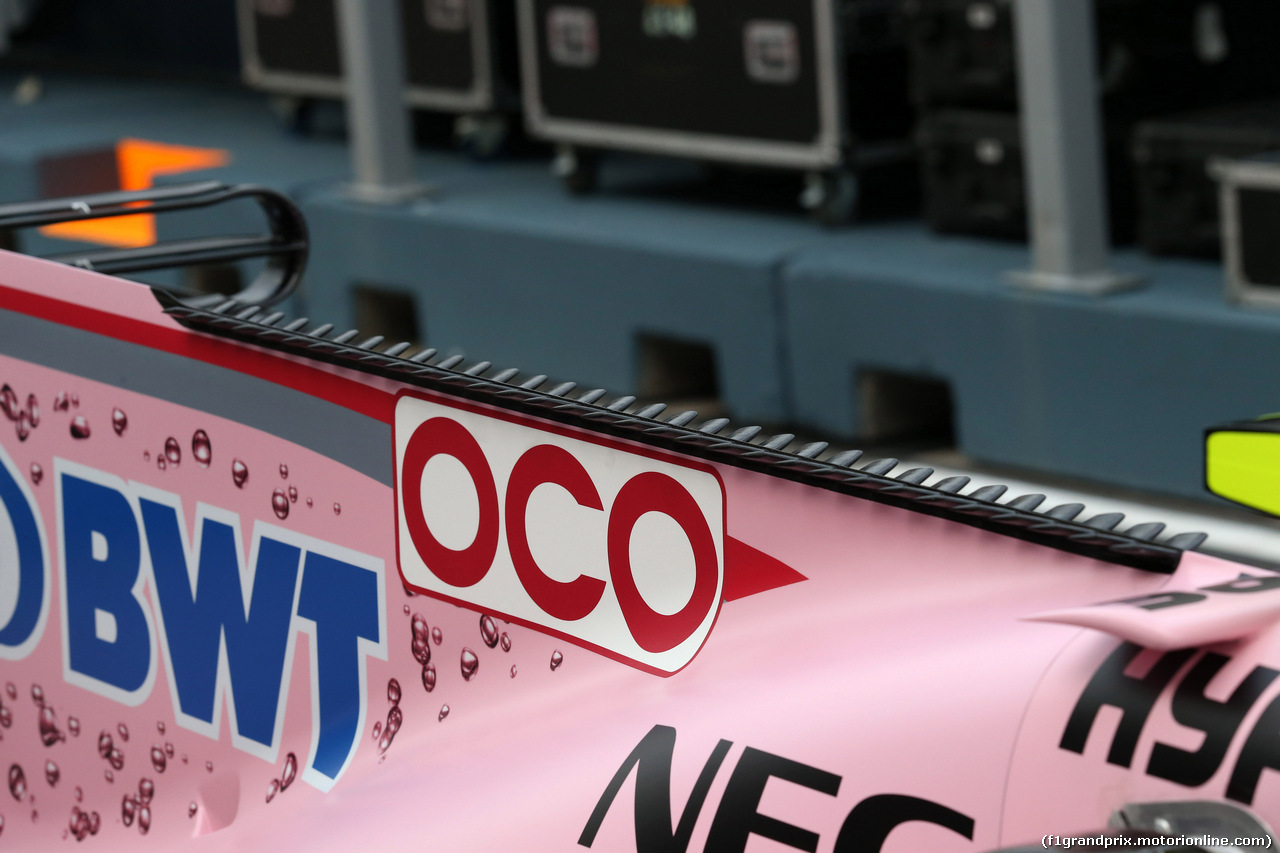 GP SINGAPORE, 14.09.2017 - Sahara Force India F1 VJM010, detail