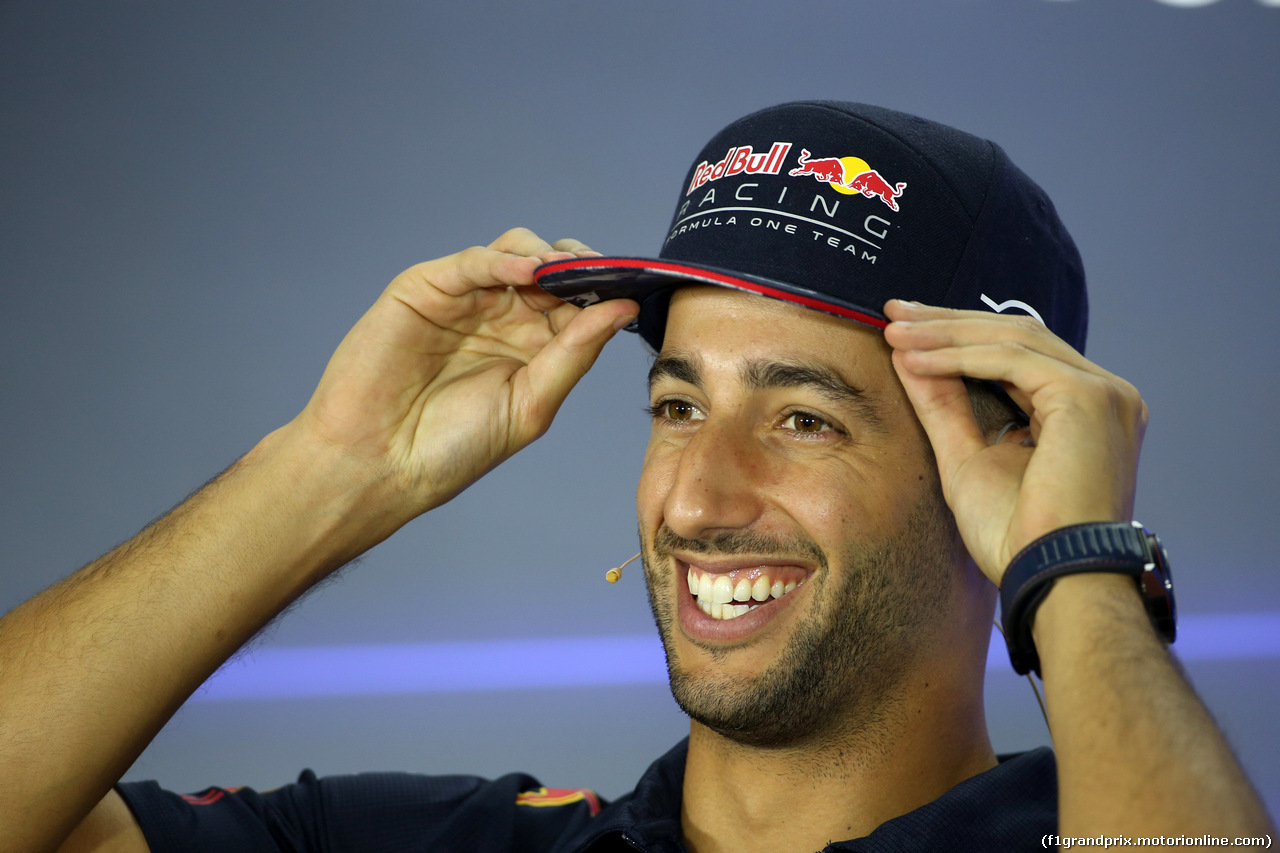 GP SINGAPORE, 14.09.2017 - Conferenza Stampa, Daniel Ricciardo (AUS) Red Bull Racing RB13