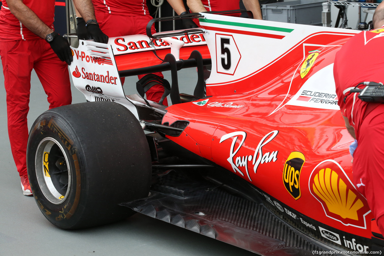 GP SINGAPORE, 16.09.2017 - Ferrari SF70H, detail