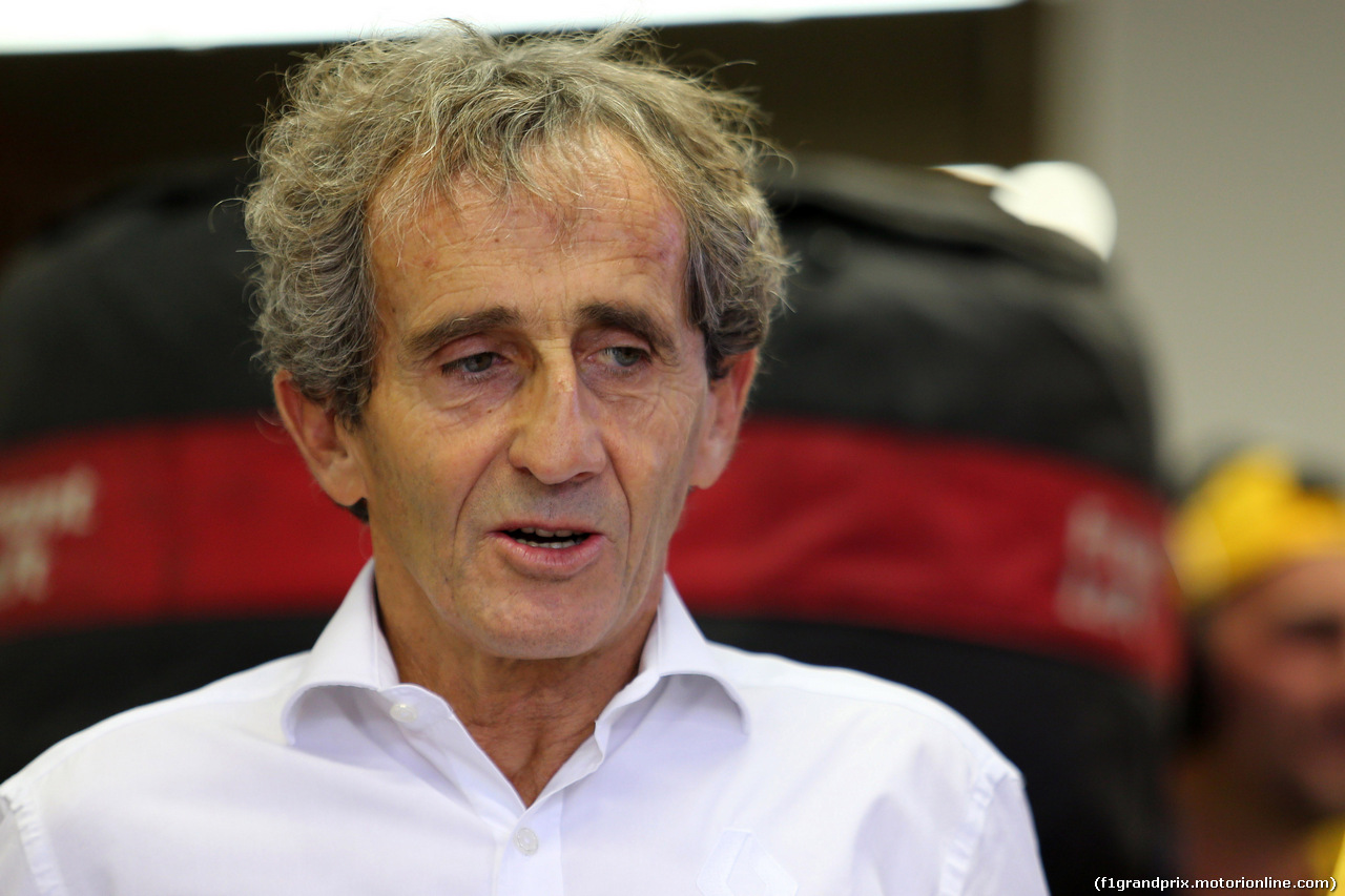 GP SINGAPORE, 16.09.2017 - Prove Libere 3, Alain Prost (FRA) Renault Sport F1 Team Special Advisor
