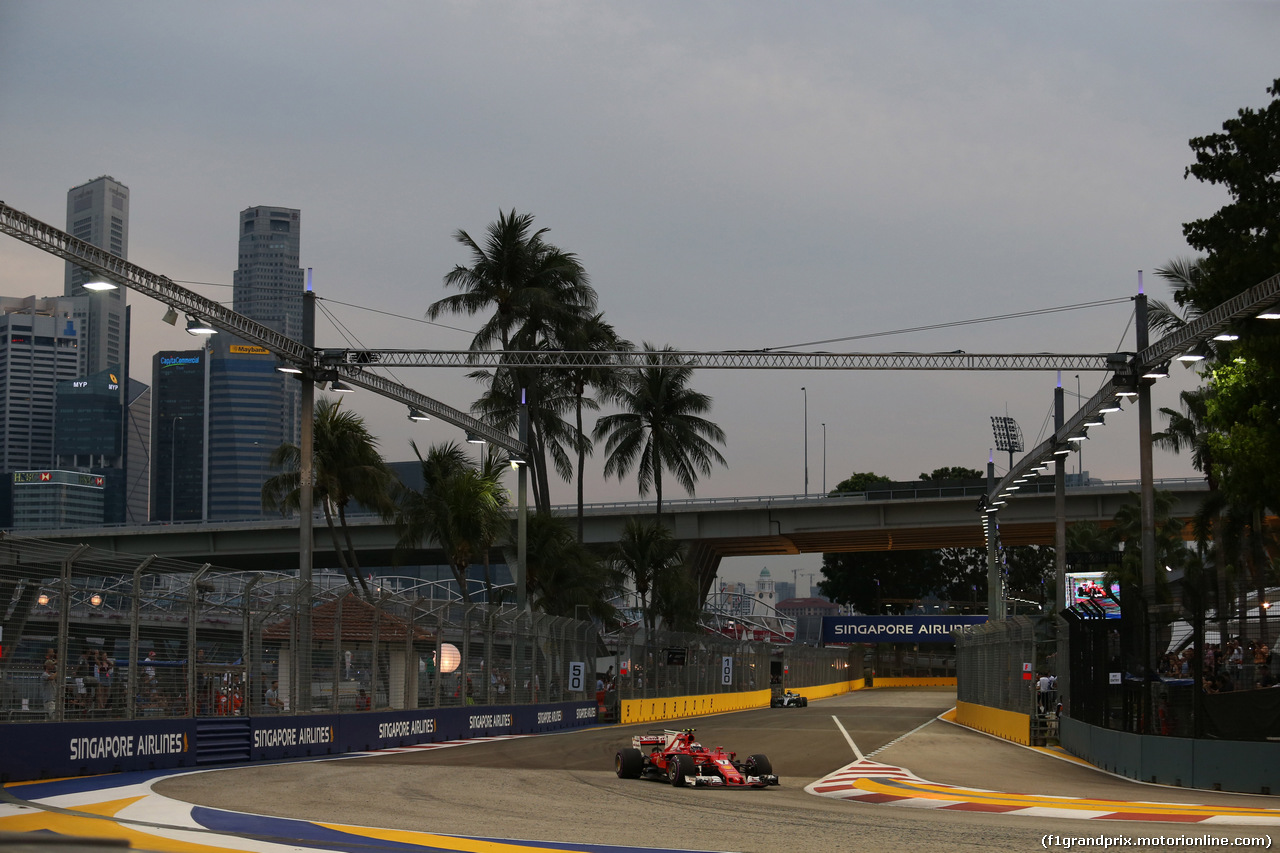 GP SINGAPORE, 16.09.2017 - Prove Libere 3, Kimi Raikkonen (FIN) Ferrari SF70H