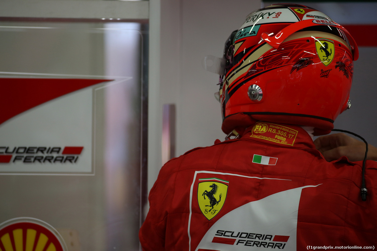 GP SINGAPORE, 16.09.2017 - Prove Libere 3, Kimi Raikkonen (FIN) Ferrari SF70H