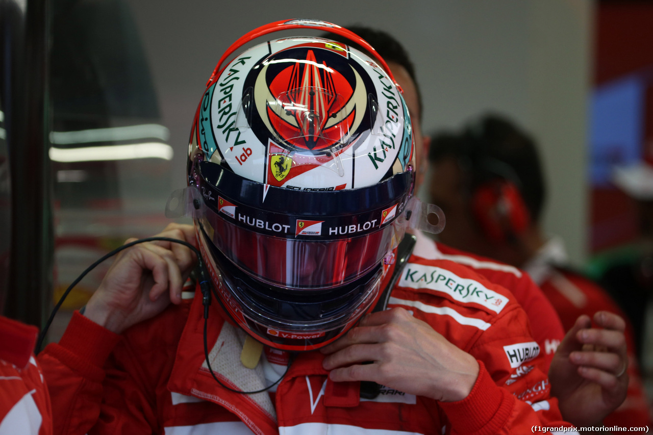 GP SINGAPORE, 16.09.2017 - Prove Libere 3, Kimi Raikkonen (FIN) Ferrari SF70H
