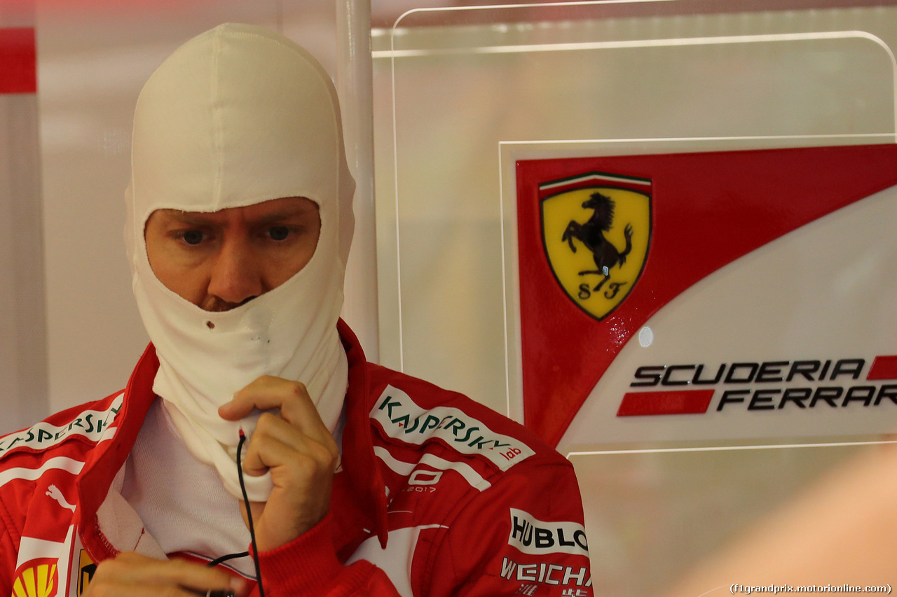 GP SINGAPORE, 16.09.2017 - Prove Libere 3, Sebastian Vettel (GER) Ferrari SF70H