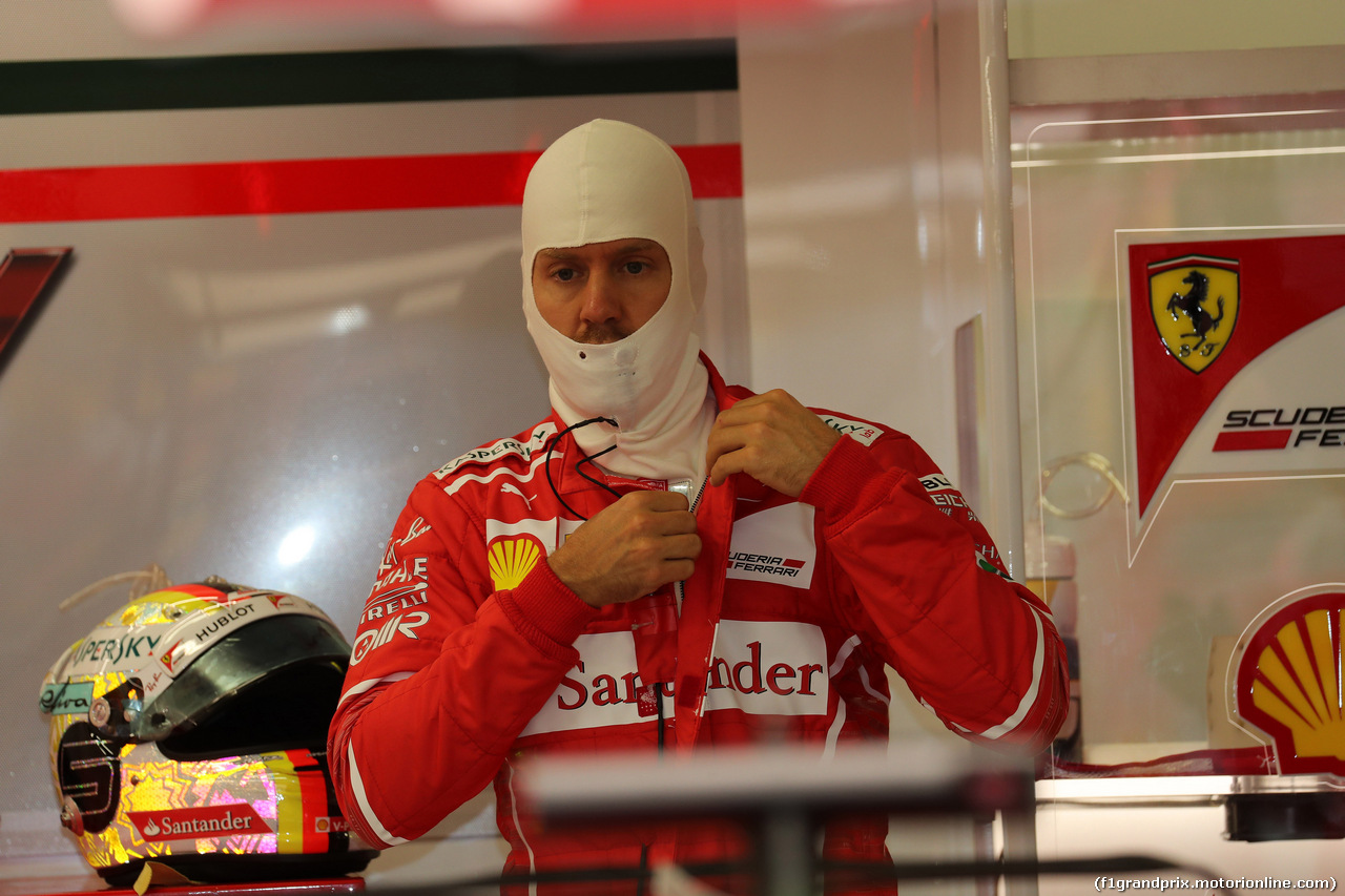 GP SINGAPORE, 16.09.2017 - Prove Libere 3, Sebastian Vettel (GER) Ferrari SF70H