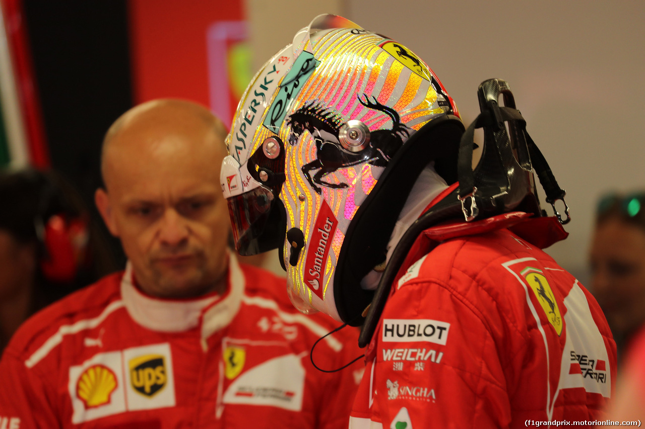 GP SINGAPORE, 16.09.2017 - Prove Libere 3, Sebastian Vettel (GER) Ferrari SF70H