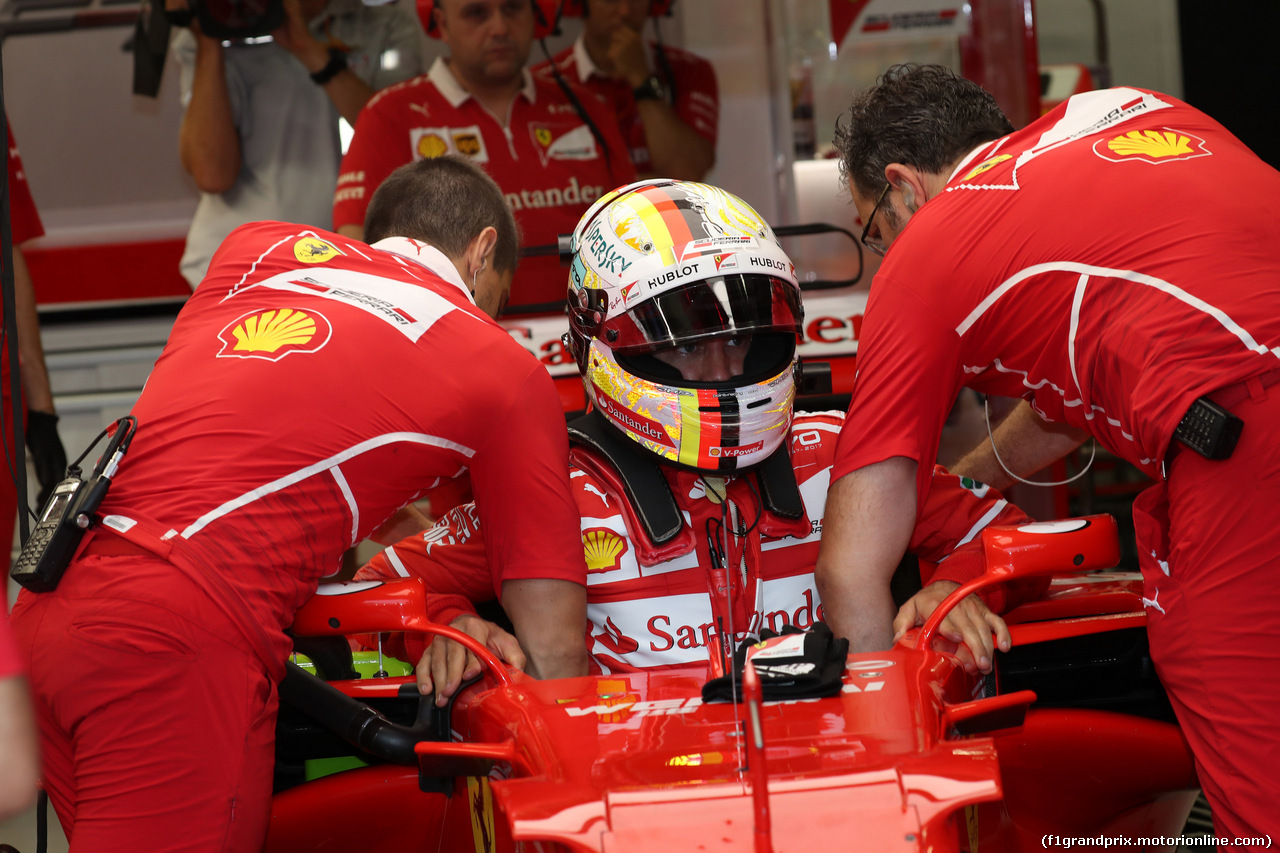 GP SINGAPORE, 16.09.2017 - Prove Libere 3, Sebastian Vettel (GER) Ferrari SF70H
