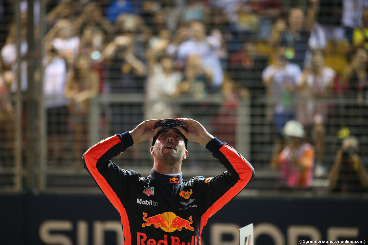 GP SINGAPORE, 16.09.2017 - Qualifiche, 3rd place Daniel Ricciardo (AUS) Red Bull Racing RB13