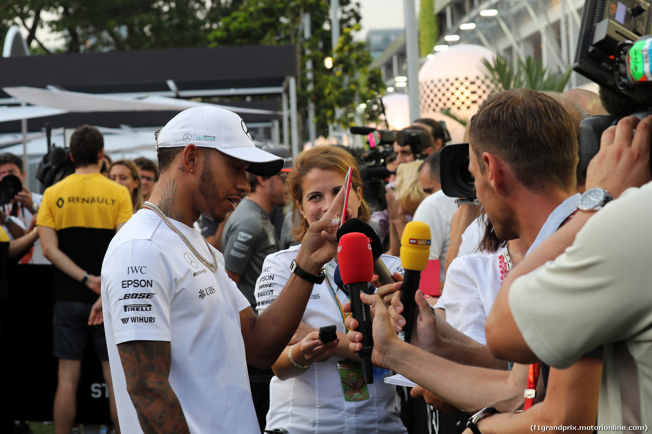 GP SINGAPORE, 14.09.2017 - Lewis Hamilton (GBR) Mercedes AMG F1 W08