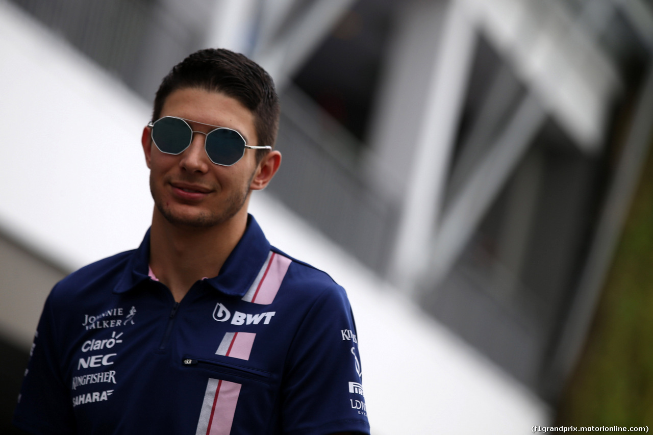 GP SINGAPORE, 15.09.2017 - Esteban Ocon (FRA) Sahara Force India F1 VJM10
