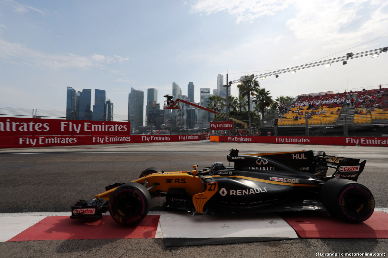 GP SINGAPORE, 15.09.2017 - Prove Libere 1, Nico Hulkenberg (GER) Renault Sport F1 Team RS17