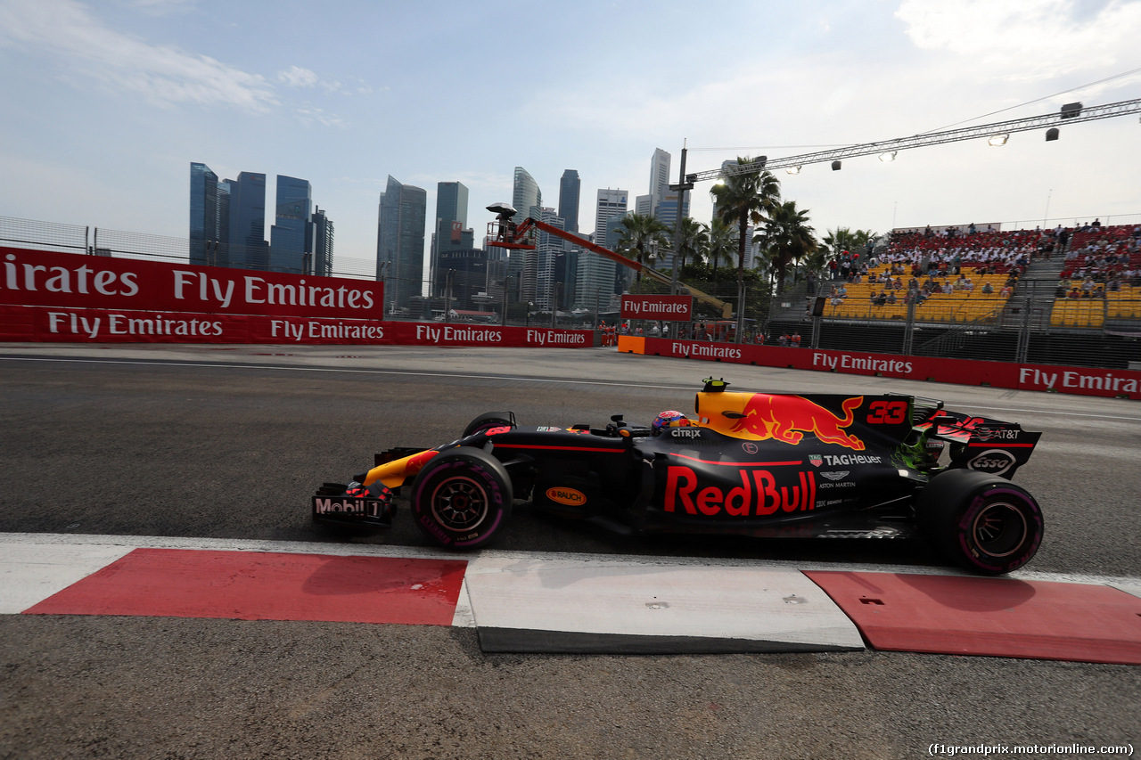 GP SINGAPORE, 15.09.2017 - Prove Libere 1, Max Verstappen (NED) Red Bull Racing RB13