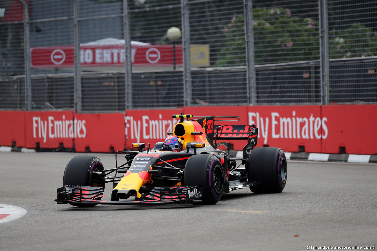 GP SINGAPORE, 15.09.2017 - Prove Libere 1, Max Verstappen (NED) Red Bull Racing RB13