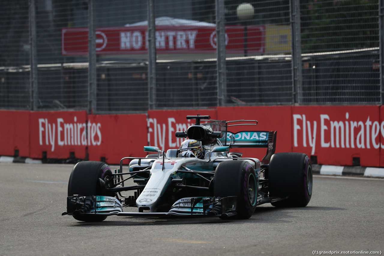 GP SINGAPORE, 15.09.2017 - Prove Libere 1, Lewis Hamilton (GBR) Mercedes AMG F1 W08