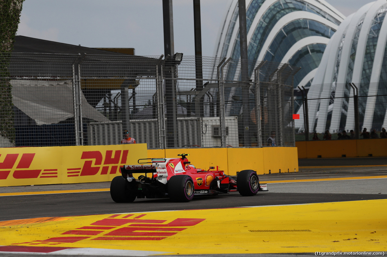 GP SINGAPORE, 15.09.2017 - Prove Libere 1, Kimi Raikkonen (FIN) Ferrari SF70H