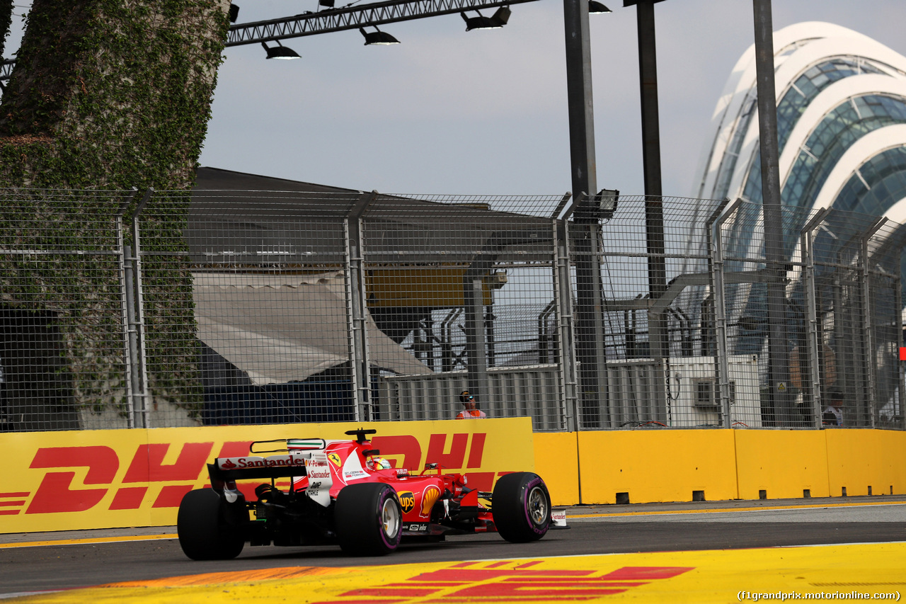 GP SINGAPORE, 15.09.2017 - Prove Libere 1, Sebastian Vettel (GER) Ferrari SF70H