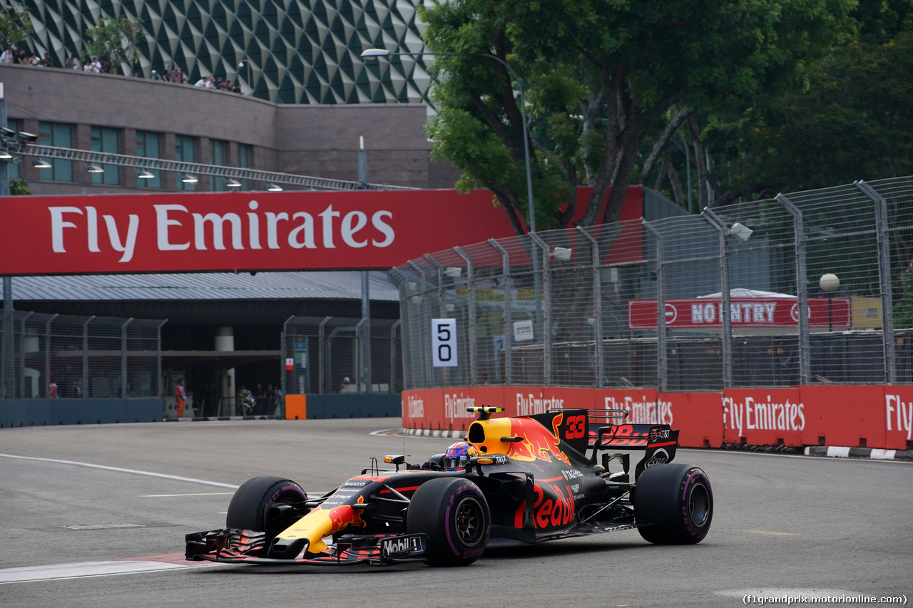 GP SINGAPORE, 15.09.2017 - Prove Libere 1, Max Verstappen (NED) Red Bull Racing RB13