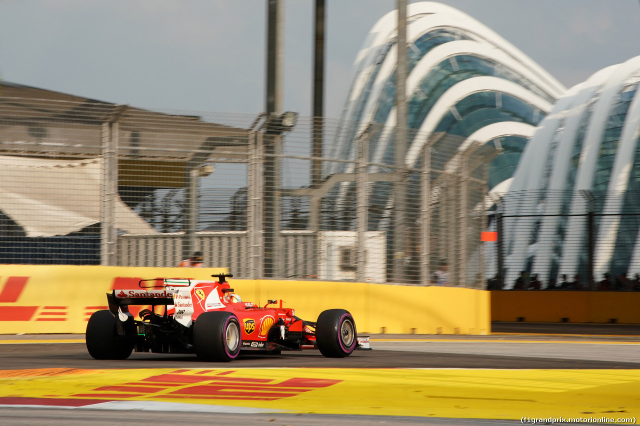 GP SINGAPORE, 15.09.2017 - Prove Libere 1, Sebastian Vettel (GER) Ferrari SF70H